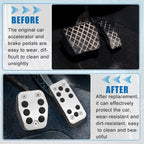 3 Pcs Accelerator & Brake Pedal Cover Set for Ford Focus 