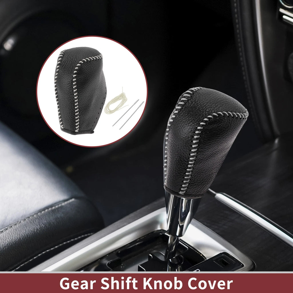 1 Pc Gear Shift Knob Cover for Toyota Corolla (2014–2018) Beige Leather