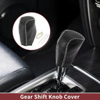 1 Pc Gear Shift Knob Cover for Toyota Corolla (2014–2018) Beige Leather