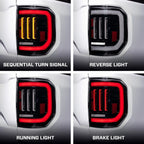LED Tail Lights Sequential Front for Ford Maverick (2022–2024) Red Lens
