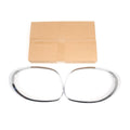 Pair Chrome Taillight Trim Ring Bezel for Fiat 500L (2014–2020)