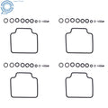 Set of 4 Carb Rebuild Kits for Honda CB550, CB650, CB700, CB750 (1979–1985)