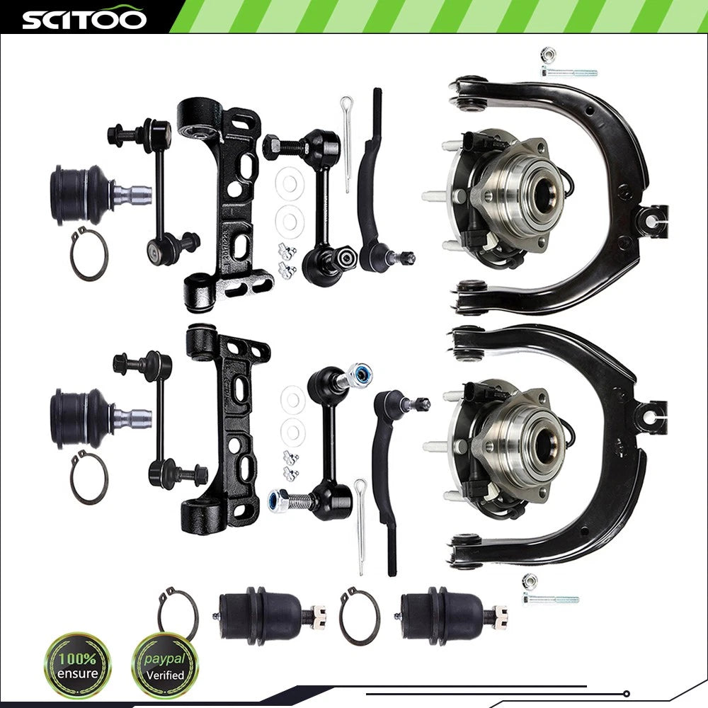 Set of 16 Control Arms Sway Bar Wheel Bearings for GMC Envoy XUV (2004–2005)