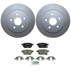 Rear Brake Kit 259mm Rotors & Bosch Ceramic Pads for CT200h, Corolla, Matrix, Prius (2011–2018)