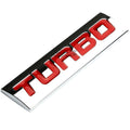 Turbo Metal Emblem Decal Trim Badge for Universal Use (All Years)