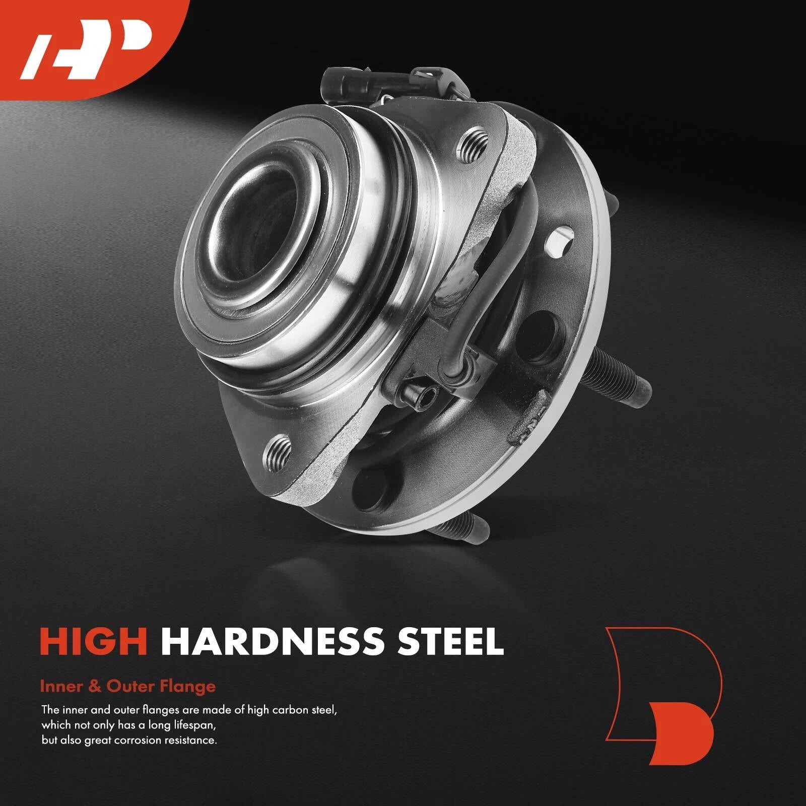2X Front Wheel Hub & Bearing Assembly with ABS for Chevy Blazer (1995-2005)