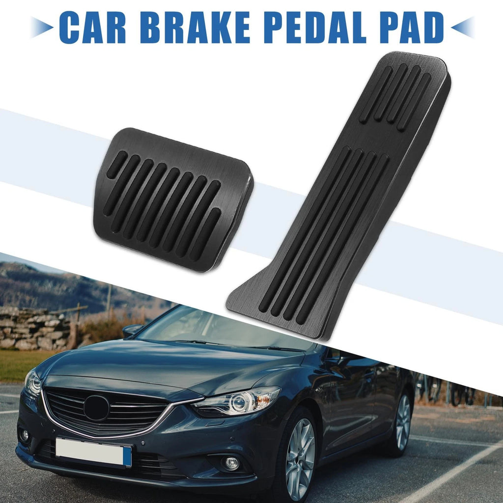 Foot Pedal Pads Gas Brake Cover Kit for Mazda 2 3 6 CX-3 CX-5 CX-9 (2003–2023)