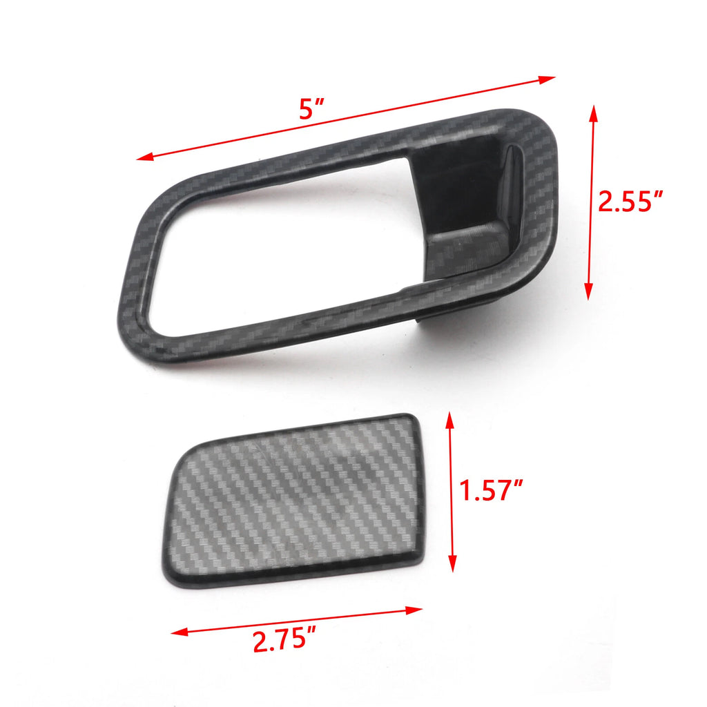 Carbon Fiber Storage Box Handle Cover Molding Trims for Honda Civic (2016-2021)