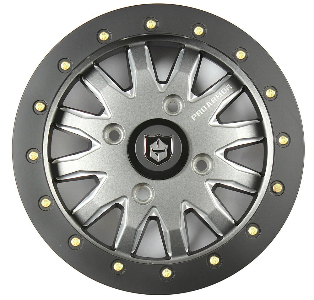 Pro Armor Halo Milled Beadlock Wheel Rim for UTV (15x7, 4/156)