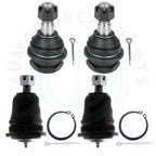 Set of 4 Front Upper Lower Ball Joints for Nissan Xterra Frontier (1998–2004)