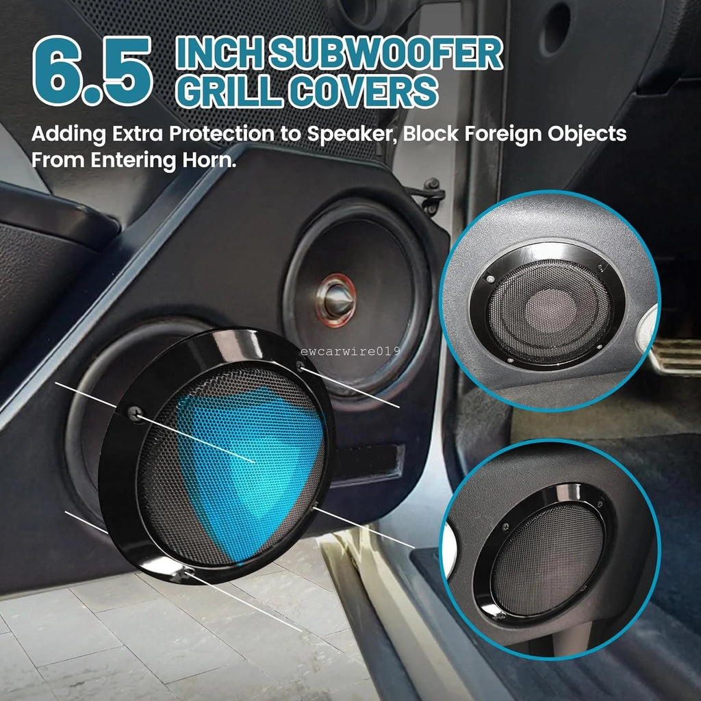 2X Speaker Grill Cover for Car Subwoofer (Universal Fit)