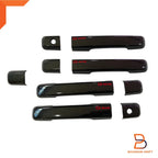 Black Carbon Fiber 4 Door Handle Cover Trim for Isuzu D-Max (2012-2019)