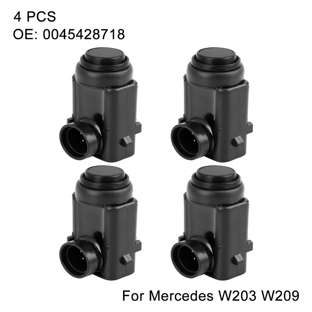 Set of 4 Bumper PDC Parking Sensors for Mercedes-Benz W203 W211 W220 W209 (2000–2010)