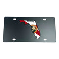 License Plate Frame Replacement Black Carbon Steel for Florida State (2000–2026)