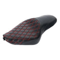 Black Red Driver Rear Passenger Seat for Harley Sportster XL 883 1200 (2004–2022)