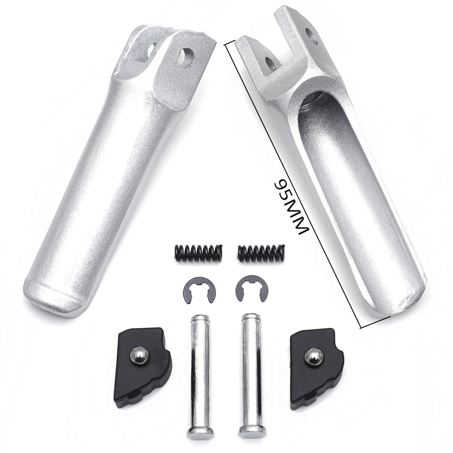 Silver Rear Passenger Footpeg Rest for Ducati Panigale V4/S (2018–2020)