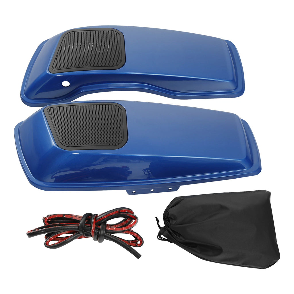 6x9" Saddlebag Speaker Lids for Harley Road Glide King (2014–Present) - Electric Blue