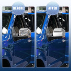 Top Half Mirror Cover Cap + Door Handle Cover for Ford F150 (2015–2023) Chrome