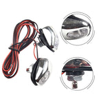 2X Blue LED Windshield Washer Jet Spray Nozzles for