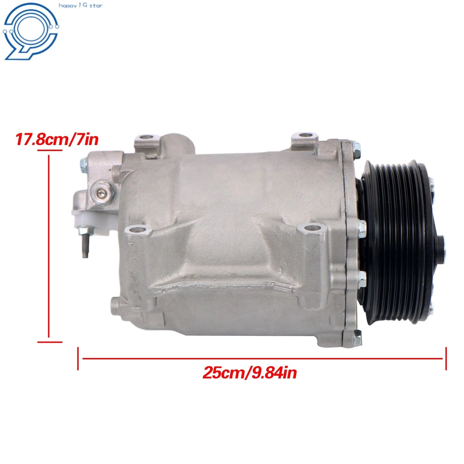 A/C Compressor for Acura TSX 2.4L (2008–2014) with 7 Pulley Groove