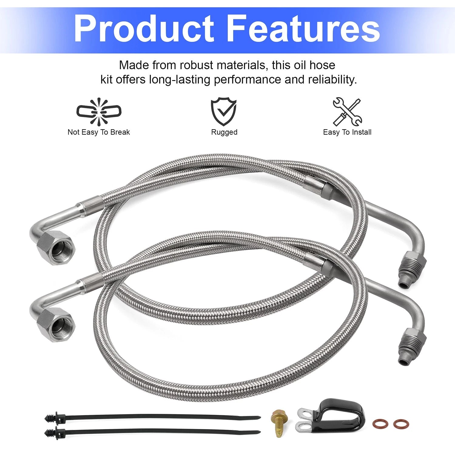 Oil Hose Kit 2204030 for Polaris Magnum Trailblazer Trail Boss 330 (2003–2008)