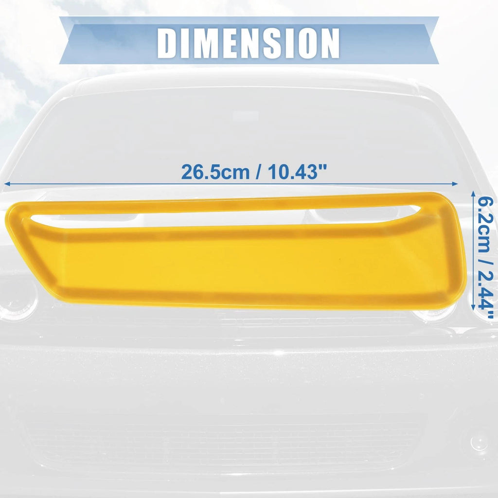Pair Engine Hood Air Conditioner Outlet Cover Trim Yellow for Dodge Challenger (2015–2023)