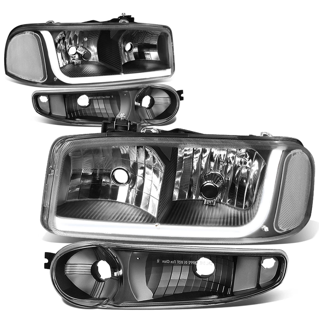 LED DRL Headlight Bumper Lamps for GMC Sierra 1500 Denali (2002–2007)