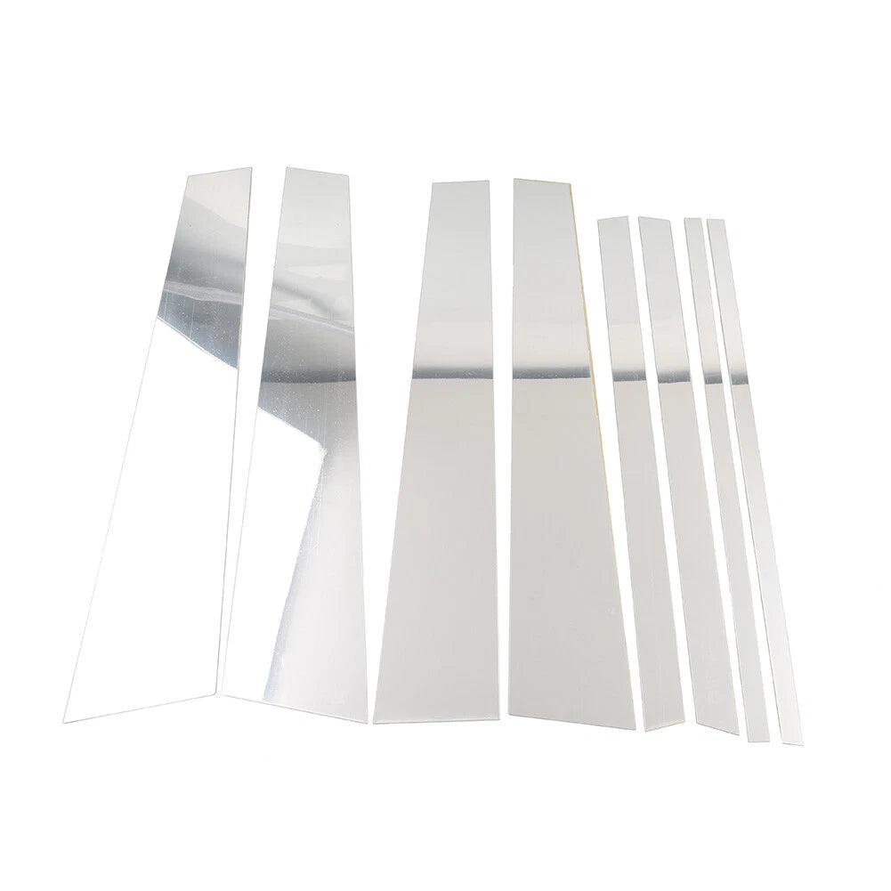 8PCS Pillar Post Trim for Honda Pilot Ridgeline (2016–2022) Silver