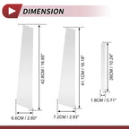 6 Pcs Door Pillar Window Trim for Nissan Maxima (2009–2015) Silver Tone