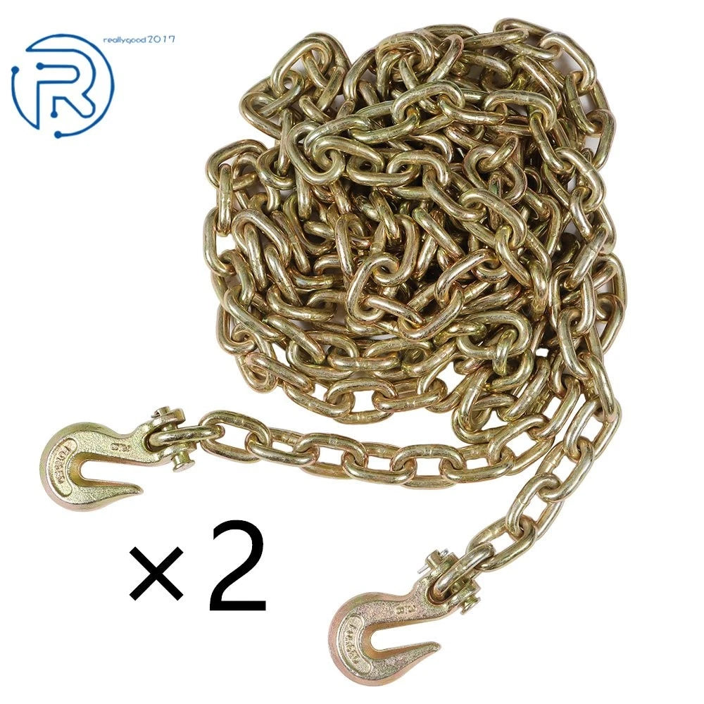 2X 3/8" G70 Tow Chain Tie Down Binder for Truck (Unused)