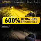 2X LED Headlight Bulbs for H11 H8 H9 (Universal Fit)