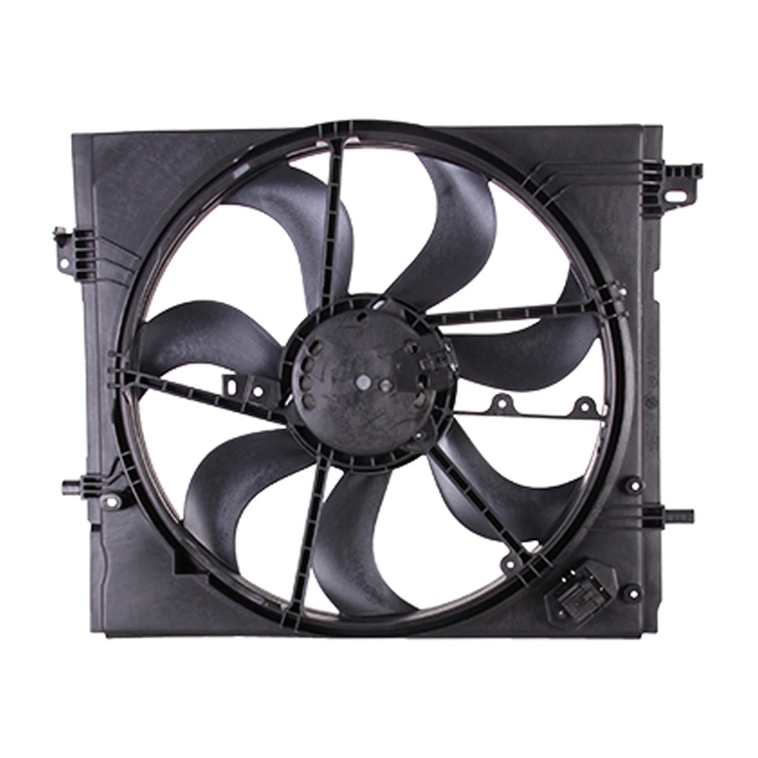 Replacement Plastic Radiator/Condenser Fan Assembly w/One Big Fan