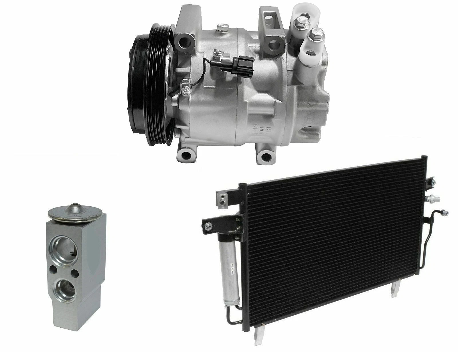 A/C Compressor Kit with Condenser Replacement for Nissan Pathfinder Armada (2004–2004)