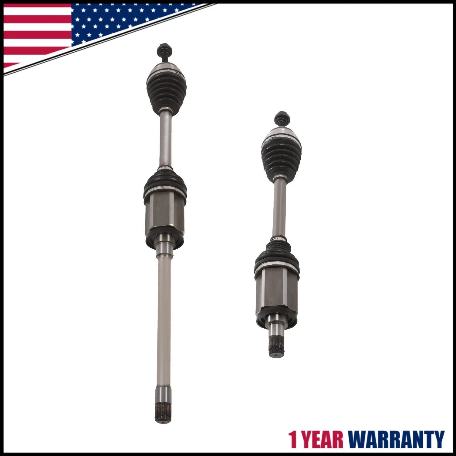 Set of 2 CV Axle Assembly for BMW 530i 540i xDrive (2017–2019, 2021–2022)