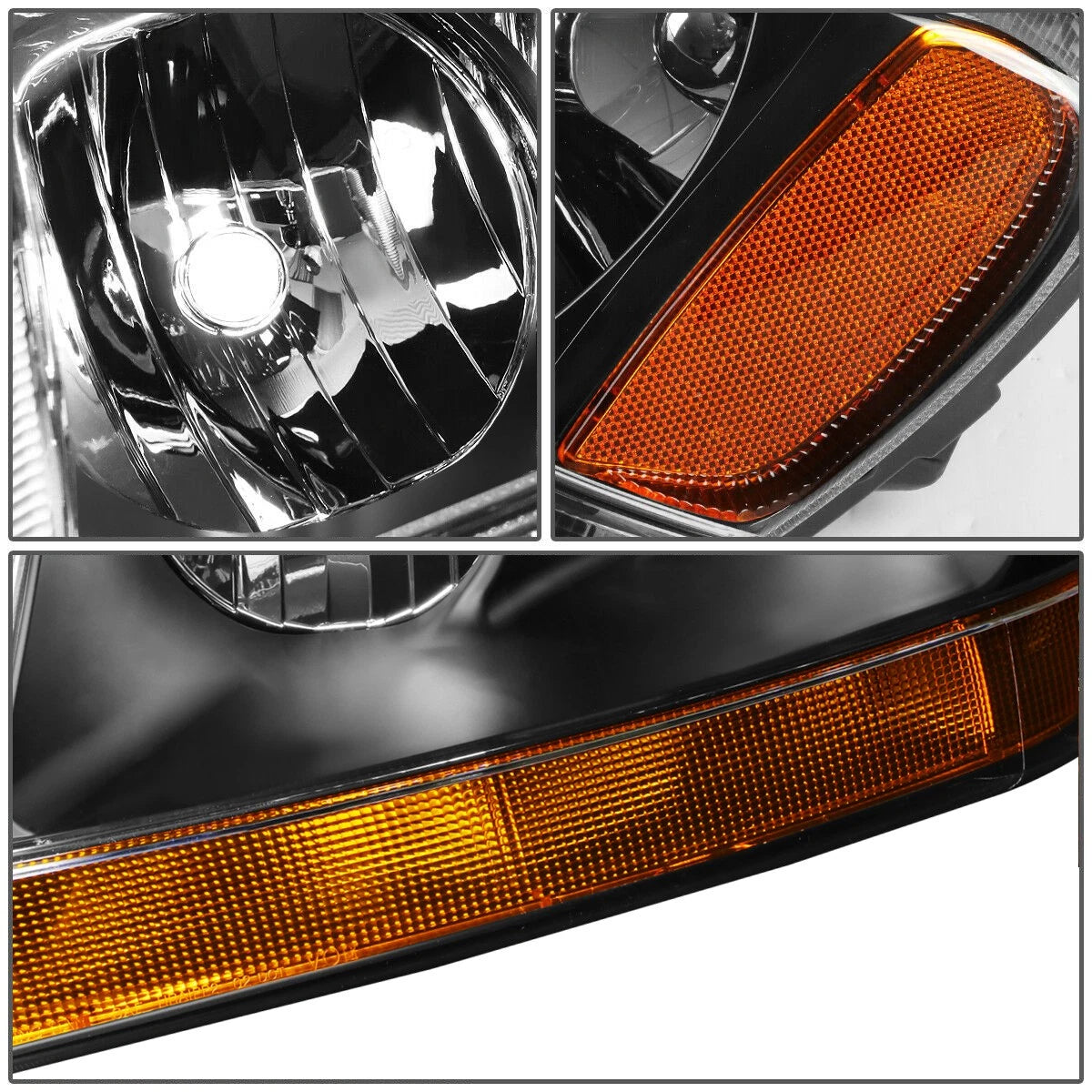 Pair of Side Headlight Lamps for Jeep Grand Cherokee (1999–2004)