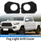 Set of 2 Front Bumper Fog Light Covers No.5212804020 for Toyota Tacoma (2016–2023)