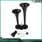 Dual Trumpet Air Horn System Kit for Car Truck Boat (12V)