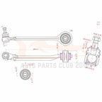Set of 4 Suspension Kit Front Lower Control Arms for Chrysler 300 (2005-2010)