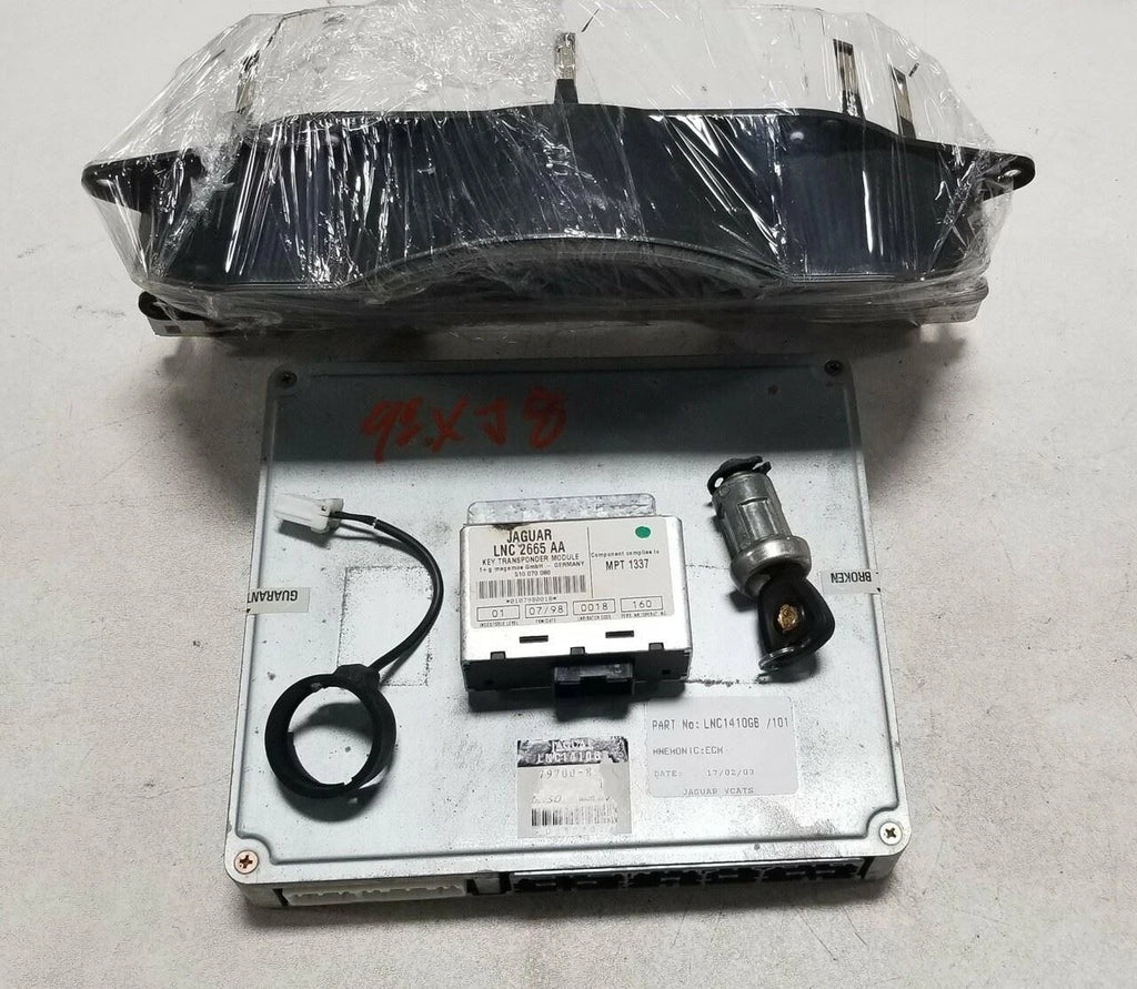 ECU Cluster Key Door Trunk Lock Kit for Jaguar XJ8 (1998) LNC1410GB LNC4300AH