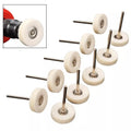 10pcs 25mm Wool Felt Polishing Wheels for Automotive Detailing