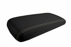 Leather Console Lid Armrest Cover for Dodge Charger (2008–2010) Beige Stitch