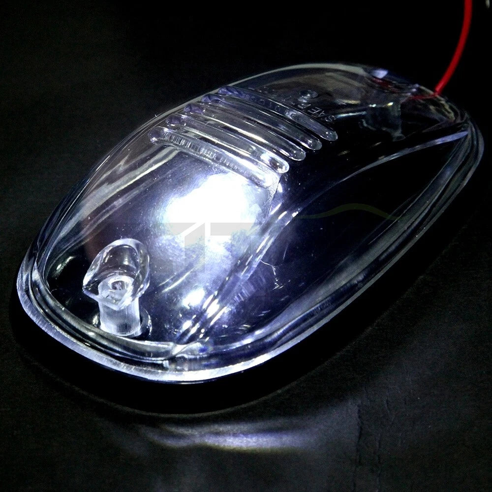 5X Clear Roof Cab Marker Light Lens + Wiring Pack for Dodge Ram 1500/2500/3500 (2002–2018)