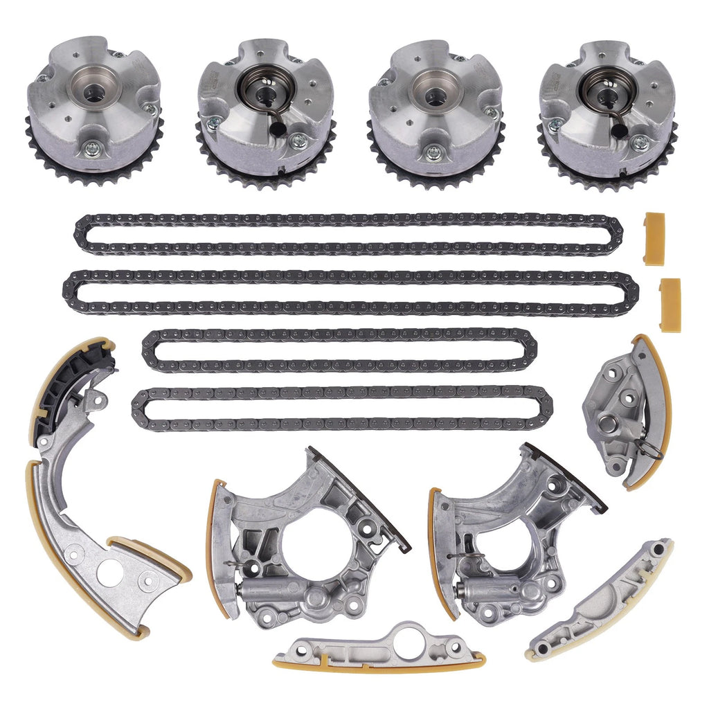Timing Chain Kit with Camshaft Adjusters for Audi A4 A5 A6 Q5 (2008–2016)