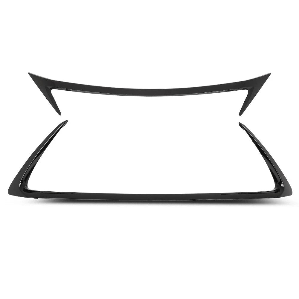 Set of 2 Front Grille Outer Trim Molding Gloss Black for Lexus CT200H (2014–2017)