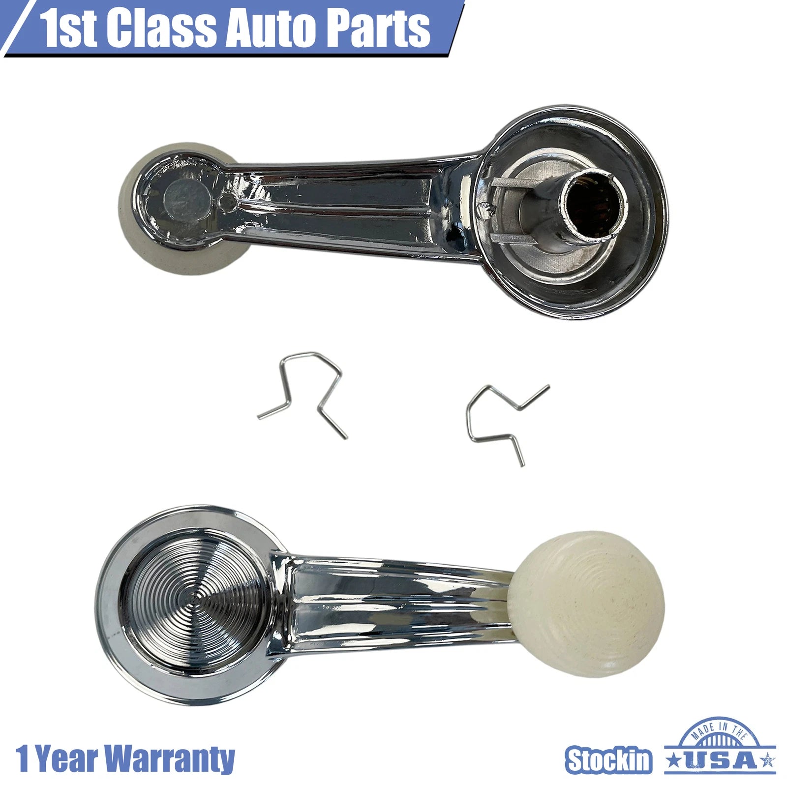 2X Window Cranks Handles Chrome for Buick Electra (1967–1984)