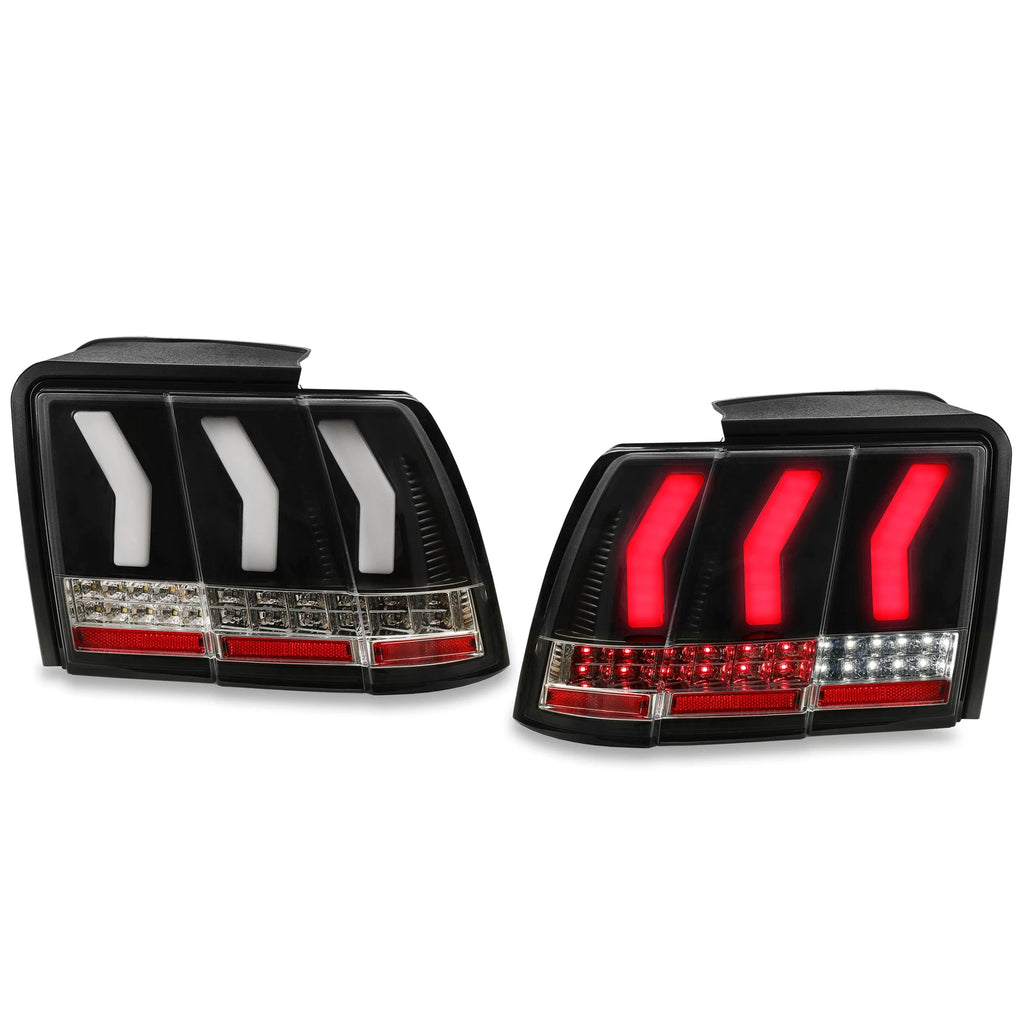 LED Tail Lights Sequential Turn Signal Set for Ford Mustang (1999–2004)