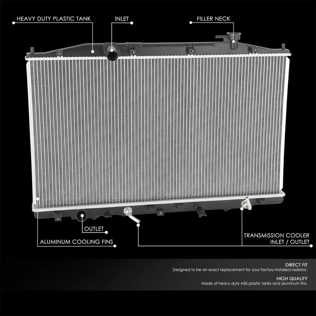 Aluminum Core Radiator for Honda Odyssey 3.5L (2011–2017) DPI 13446
