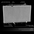 Aluminum Core Radiator for Honda Odyssey 3.5L (2011–2017) DPI 13446