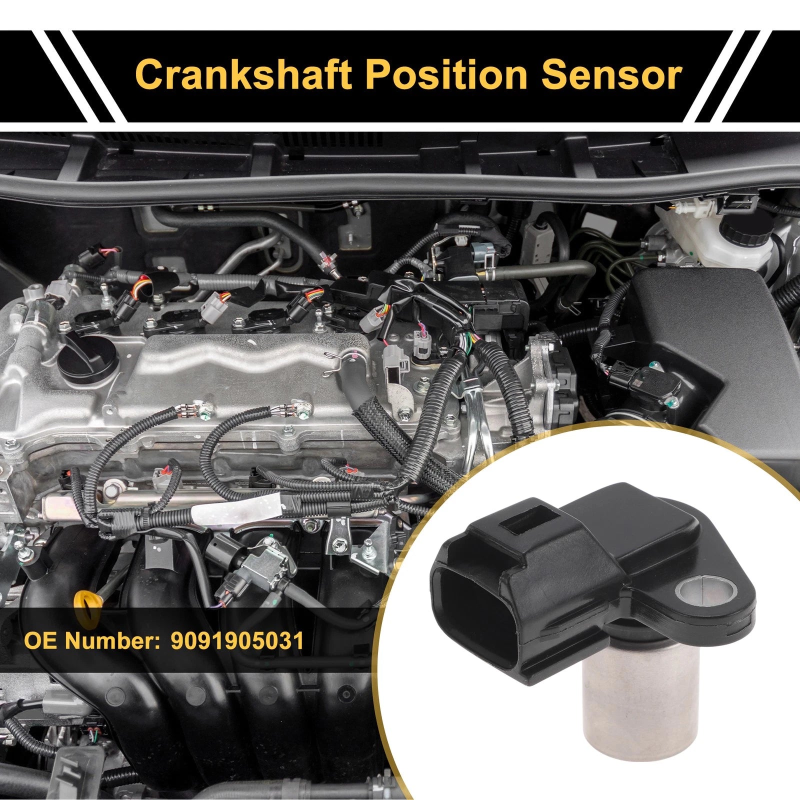 Crankshaft Position Sensor for Toyota Corolla E110 (1995–2002) No.9091905031