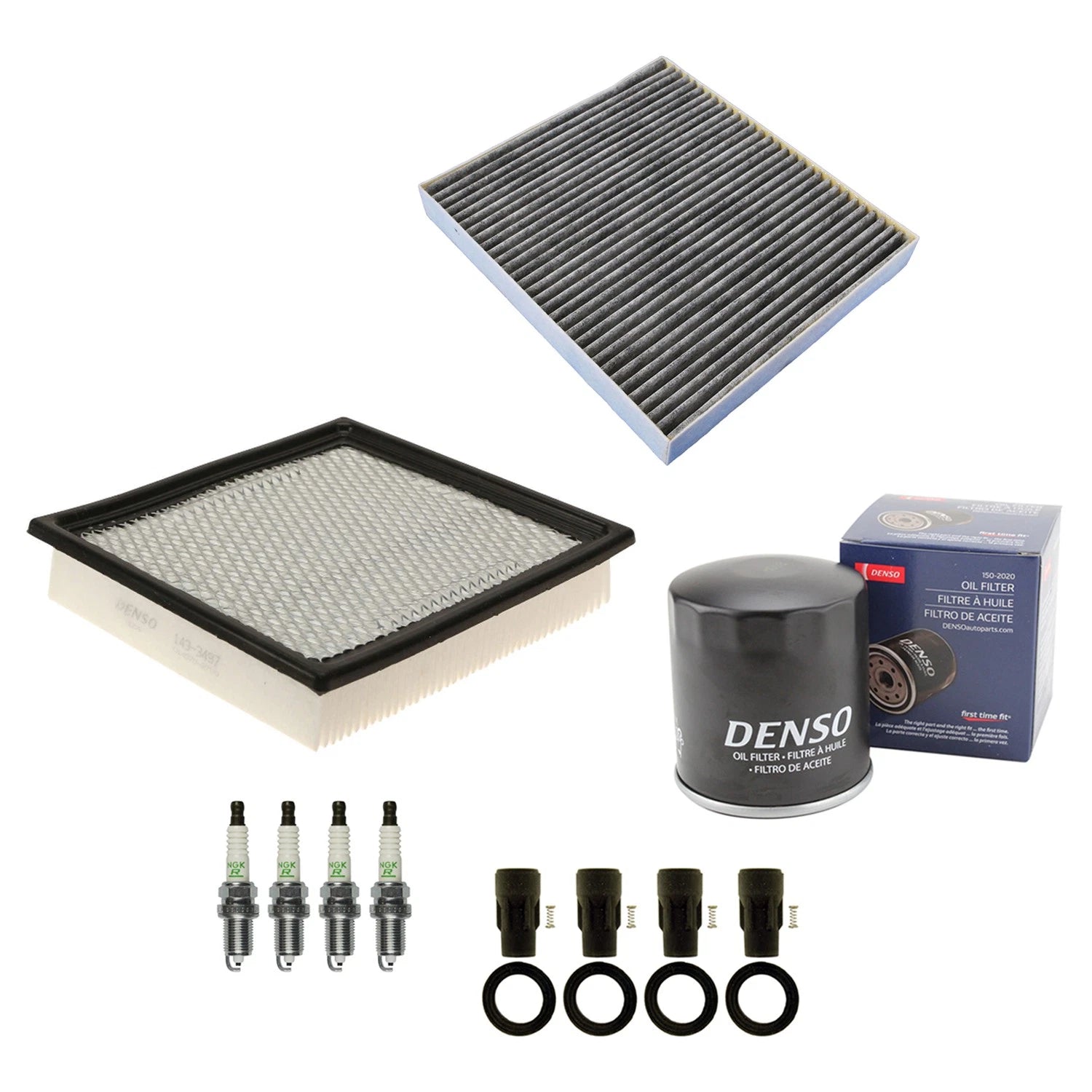 Tune Up Kit with 4 Spark Plugs & Boots for Dodge Journey (2009–2014)